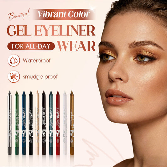 Delineador de ojos en gel de colores vivos para un look que dura todo el día