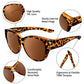 🎉¡OFERTA LIMITADA: 😎 Gafas de Sol con Protección UV400 que se Ajustan sobre Gafas Recetadas