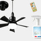 🔥Rebajas: 60 % de descuento🎁 Ventilador de techo y lámpara 2 en 1 portátil con mando a distancia