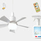 🔥Rebajas: 60 % de descuento🎁 Ventilador de techo y lámpara 2 en 1 portátil con mando a distancia