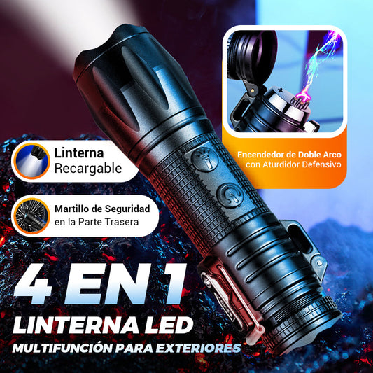 ⚡2025 Nueva venta caliente🔥4 en 1 linterna LED al aire libre