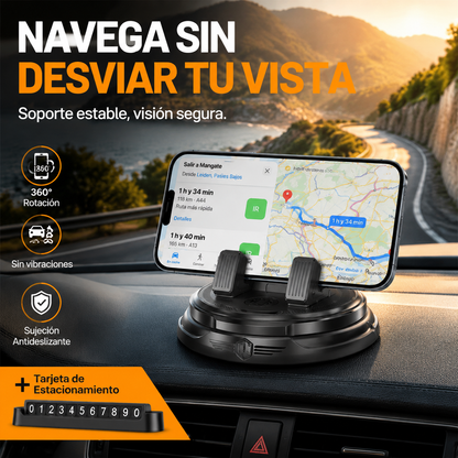 💥Soporte para teléfono móvil con rotación de 360° para salpicadero de coche