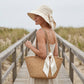 ¡50% DE DESCUENTO! Mujeres Bowknot ancho borde sombrero protector del sol