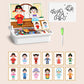 🧩 75% DE DESCUENTO ! 🎨 Puzzles Magnéticos de Vestir para Caras - Juego Educativo de Doble Cara para Niños, Ideal para Viajes y Aprendizaje Creativo ✨🧒
