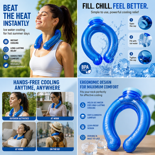 🌞Oferta especial de verano, solo hoy🔥¡Más de 50 000 unidades vendidas!🎁❄️Bolsa de agua caliente con cuello en forma de U