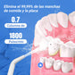 Hilo dental de pulso eléctrico, ¡el potente flujo de agua penetra en los espacios entre los dientes, MAX potencia de limpieza!