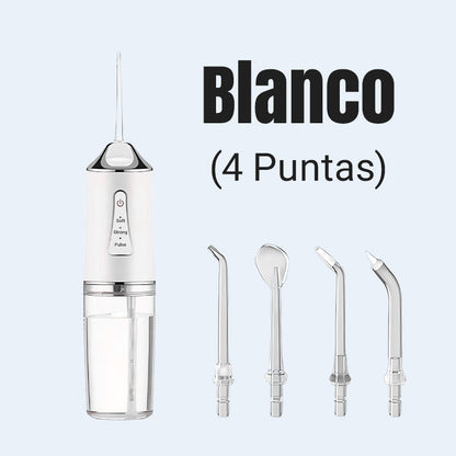 Hilo dental de pulso eléctrico, ¡el potente flujo de agua penetra en los espacios entre los dientes, MAX potencia de limpieza!