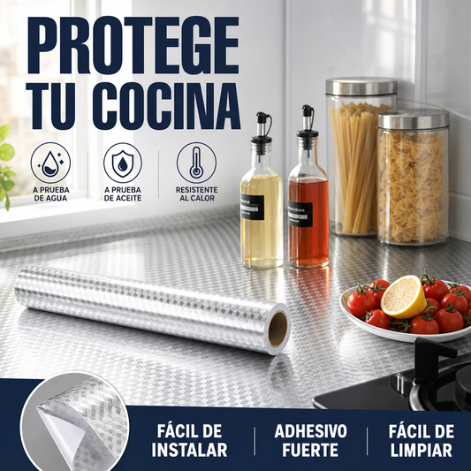 📢📢¡¡50% DE DESCUENTO!! ⏰Papel tapiz adhesivo para cocina – Protector de salpicaduras impermeable autoadhesivo para cocina
