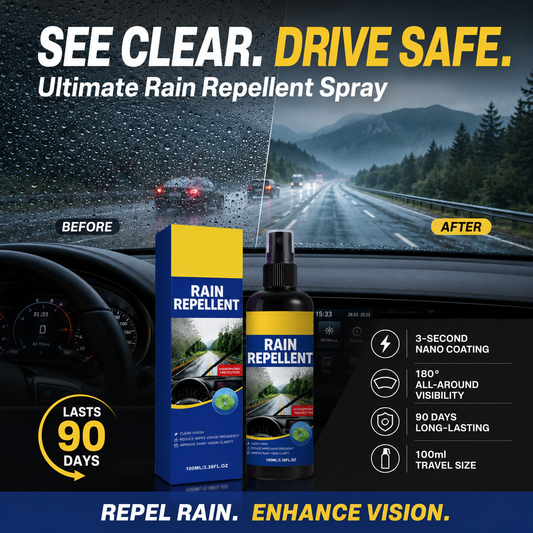Spray Repelente de Lluvia para Parabrisas Claridad Cristalina