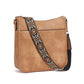 Bolso crossbody versátil de piel para mujer