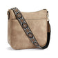 Bolso crossbody versátil de piel para mujer