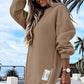 🔥Compre 2 envío gratis🔥Jersey de manga larga con abertura de cremallera Vestido sudadera casual