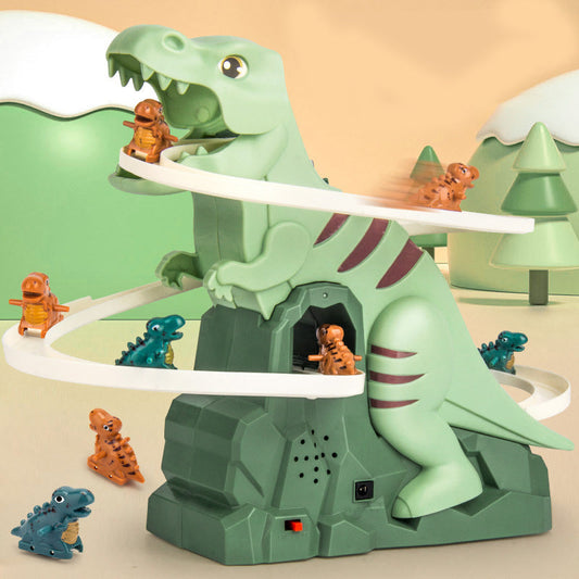 Juego de Pista de Carreras de Dinosaurios Eléctricos para Niños