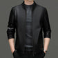 Chaqueta de Cuero Clásica para Hombre – Estilo y Elegancia Duradera 🖤👨‍💼