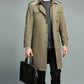 Abrigo Trench Casual para Hombre con Cremallera y Solapa, Forro Desmontable 🧥✨