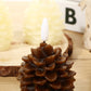 Velas en Forma de Piña y Pino LED sin Llama para la Decoración Navideña