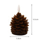 Velas en Forma de Piña y Pino LED sin Llama para la Decoración Navideña