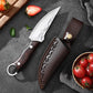 Cuchillo de deshuesado curvado y afilado portátil con vaina