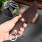 Cuchillo de deshuesado curvado y afilado portátil con vaina