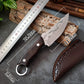 Cuchillo de deshuesado curvado y afilado portátil con vaina