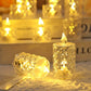 🔥Juego de 3 piezas🕯️🎁 Luz de vela sin llama de cristal