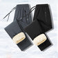 Pantalones para Hombre Cómodos, Impermeables y a Prueba de Viento con Forro de Peluche