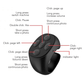 Control remoto inalámbrico Bluetooth de anillo