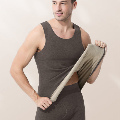 Camiseta sin manga térmica de invierno para hombre