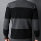 Cardigan de Punto a Rayas con Botones para Hombre