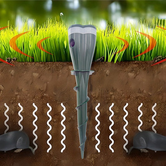 🌸Venta de Primavera 45% OFF🌸 Repelente de Topos de Tornillo Solar a Prueba de Agu