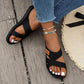 Sandalias Cómodas para Pie Ancho, Planas y de Punta Abierta