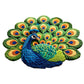 Tapete antideslizante de pavo real de secado rápid