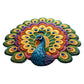 Tapete antideslizante de pavo real de secado rápid