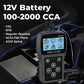 Comprobador de baterías de coche BT100, comprobador de carga de 12 V