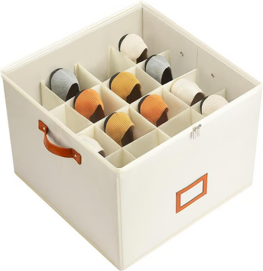 💥Organizador de zapatos de tela, caja de almacenamient