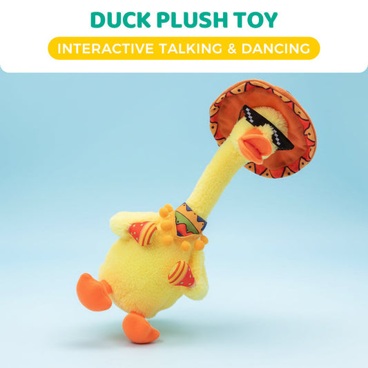 Pato de Peluche Interactivo que Habla y Baila