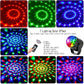 Bola de discoteca Colorida Bola mágica giratoria luminosa