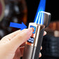 Encendedor de cigarros recargable y recargable con pantalla LED