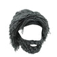 Sombrero estilo punk con peluca sencilla adjunta y barba tejida.
