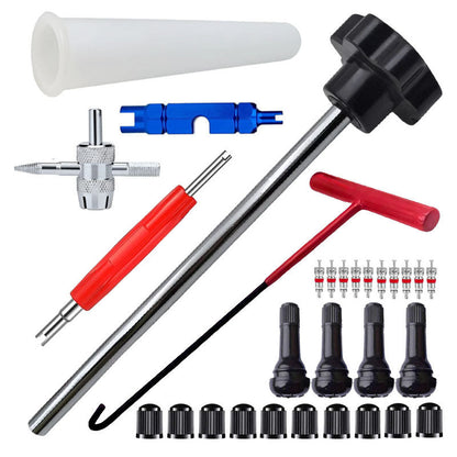 Kit de herramientas para válvula de neumático de coche de cambio rápido
