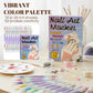 Set de Plumones Doble Punta para Nail Art y Decoración de Uñas