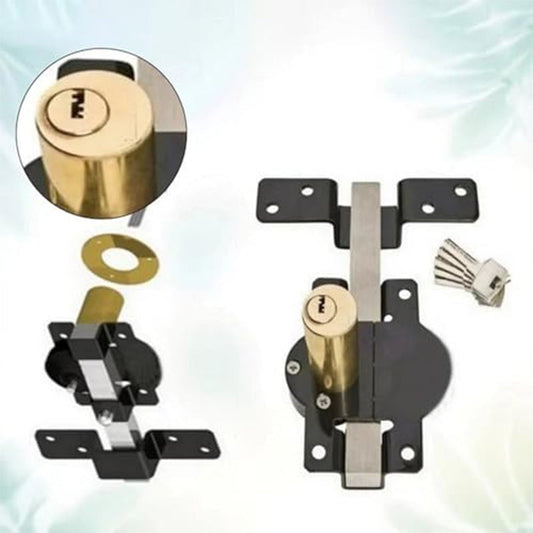 Cerradura de Alta Seguridad para Portón, Cerrojo Largo 50/70mm, Incluye 5 Llaves