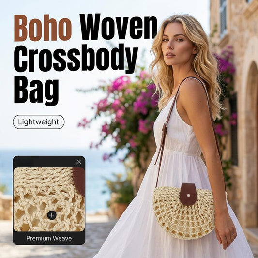 Bolso bandolera tejido para mujer