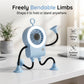 Ventilador de mesa robótico flexible con luz LED