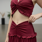 Conjunto de dos piezas con cuello halter