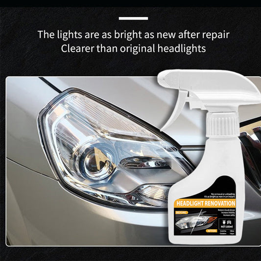 Spray restaurador de faros de coche