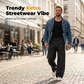 Pantalón de Vestir Holgado para Hombre | Corte Recto Estilo Streetwear