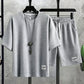 Conjunto de Playera y Shorts Tejido Waffle para Hombre