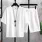 Conjunto de Playera y Shorts Tejido Waffle para Hombre
