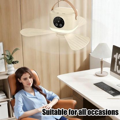 Ventilador de Techo Portátil con Control Remoto | Silencioso y Potente